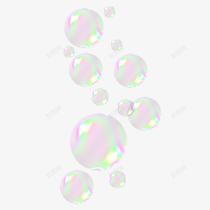 泡泡漂浮物png免抠素材_新图网 https://ixintu.com 彩色 气泡 水泡 水珠 泡泡 泡泡漂浮物