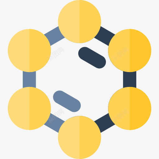 分子图标png_新图网 https://ixintu.com 分子链接 化学 化学键 医学 教育 结构