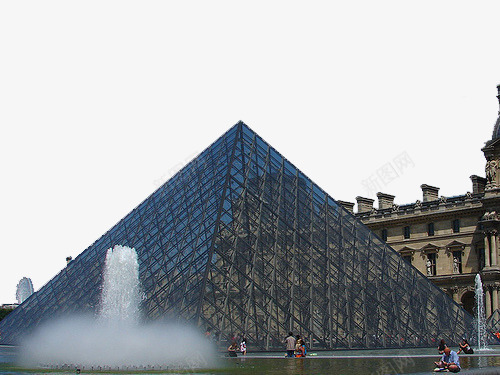 卢浮宫建筑1png免抠素材_新图网 https://ixintu.com 夜景 巴黎 欧洲 法国建筑 美食 雕像