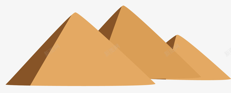 抽象的金字塔矢量图ai免抠素材_新图网 https://ixintu.com 创意 卡通手绘 沙漠 艺术 设计 金字塔 矢量图