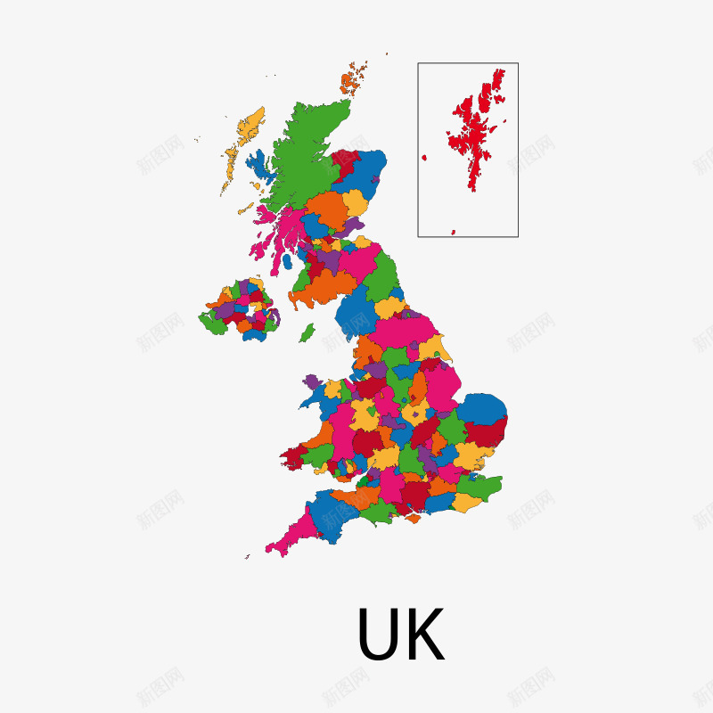 地图欧洲地图png免抠素材_新图网 https://ixintu.com UK 国家 国家地图 地图 地图元素 平面 彩色 插画 欧洲地图