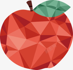 创意水果苹果矢量图素材