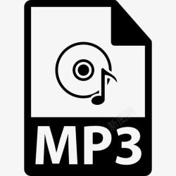 MP3矢量素材MP3文件格式变图标高清图片