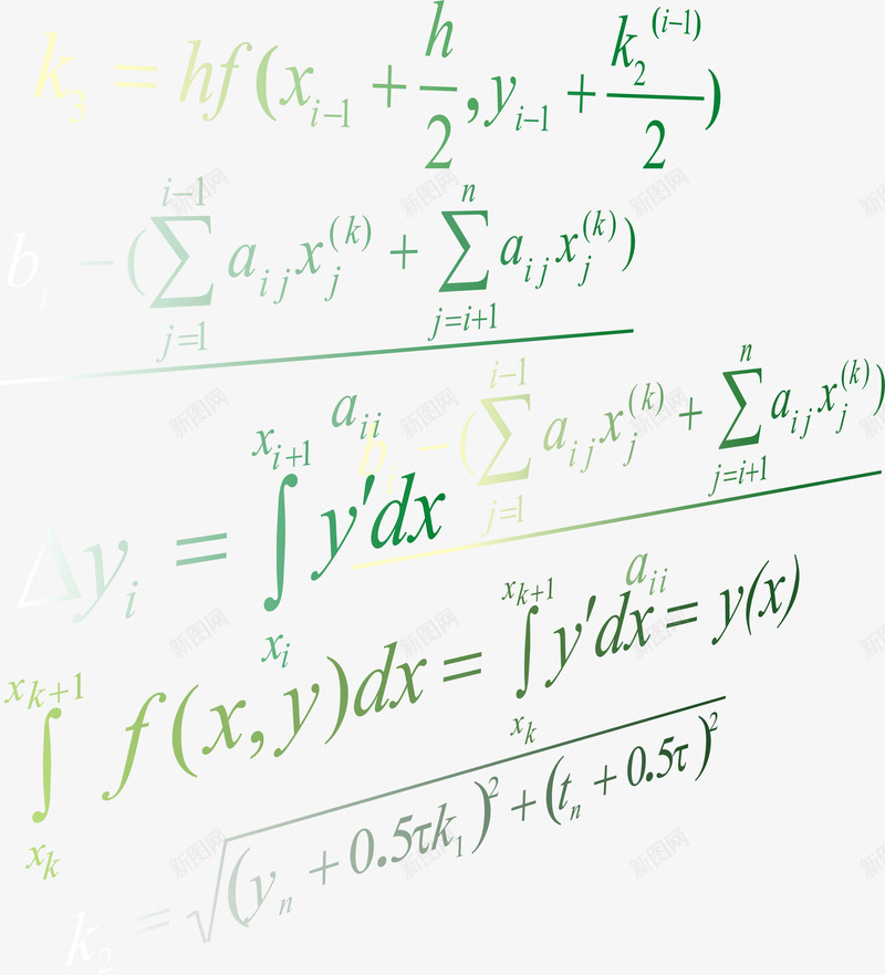 卡通绿色化学方程式矢量图ai免抠素材_新图网 https://ixintu.com 化学方程式 卡通 学习 手绘方程式 教育 方程式 线条 结构 绿色 矢量图