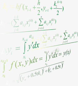方程式结构卡通绿色化学方程式矢量图高清图片