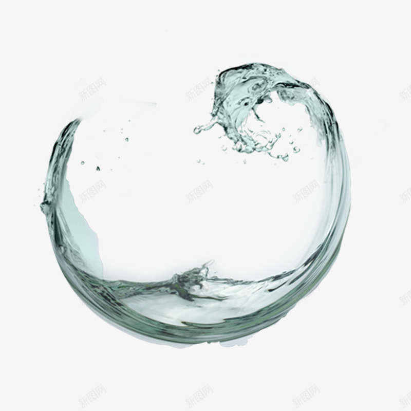 大自然的水png免抠素材_新图网 https://ixintu.com 产品实物 半圆 水滴 水珠 透明