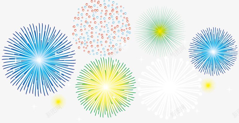 春节多彩美丽烟花png免抠素材_新图网 https://ixintu.com 多彩烟花 密集烟花 新年烟花 新春烟花 春节烟花 美丽烟花