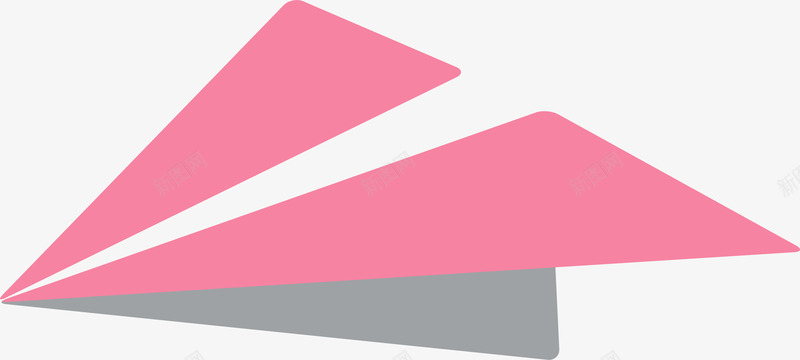 粉红色纸飞机装饰卡通png免抠素材_新图网 https://ixintu.com 卡通手绘 粉红色 纸飞机 装饰 装饰图 飞机