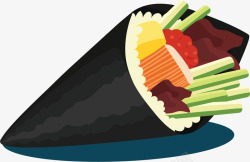手卷寿司精美的卡通手卷寿司高清图片