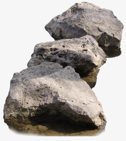 大石头免抠三块大石头高清图片