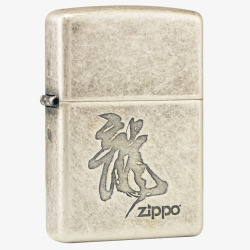 Zippo欧洲风花纹金属磨砂素材