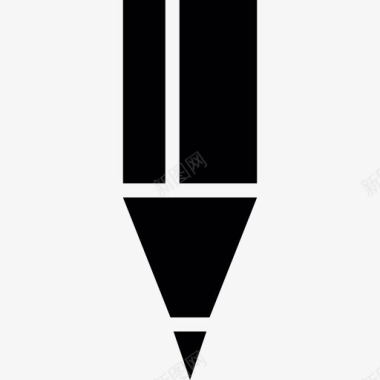黑色的铅笔尖图标图标