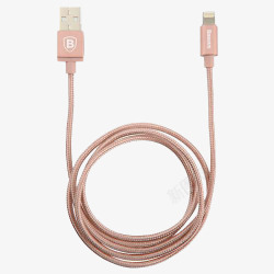 粉色苹果充电线素材