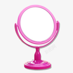 塑料边框粉红色边框圆镜高清图片
