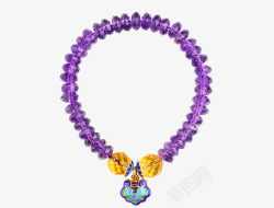 紫水晶手链石头记紫水晶单圈手串高清图片