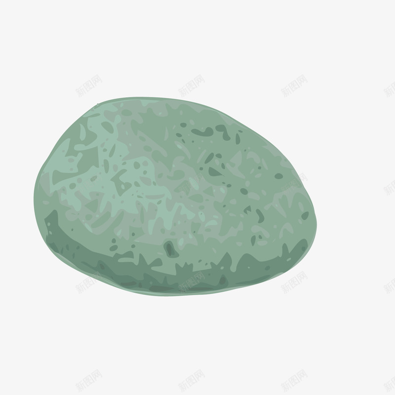 绿色粗糙石头鹅软石png免抠素材_新图网 https://ixintu.com 石头 粗糙 绿色 鹅软石