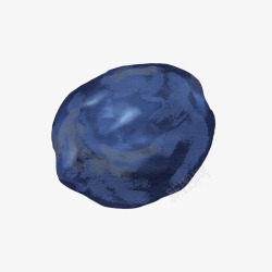 圆润的石头蓝色石头高清图片