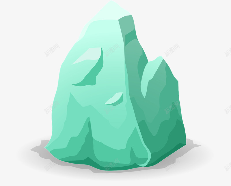 冰山一角png免抠素材_新图网 https://ixintu.com 冰山 模型 玉石 石头