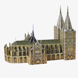 科隆大教堂纸模素材