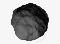 黑色太空黑色陨石石块高清图片