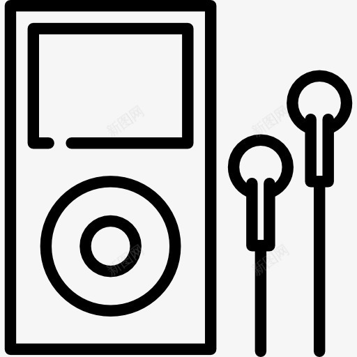 iPod图标png_新图网 https://ixintu.com MP3 便携式音乐播放器 技术 耳机 苹果 音乐