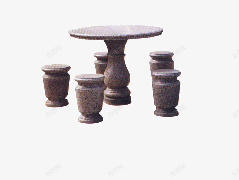 古代石桌png免抠素材_新图网 https://ixintu.com 凳子 桌椅 石头 雕刻