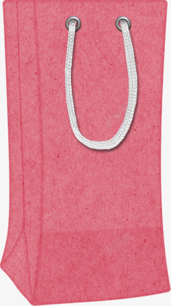 粉红色购物袋素材