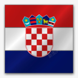 克罗地亚欧洲旗帜素材