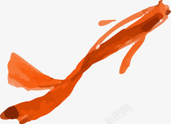 红色锦鲤海洋图素材