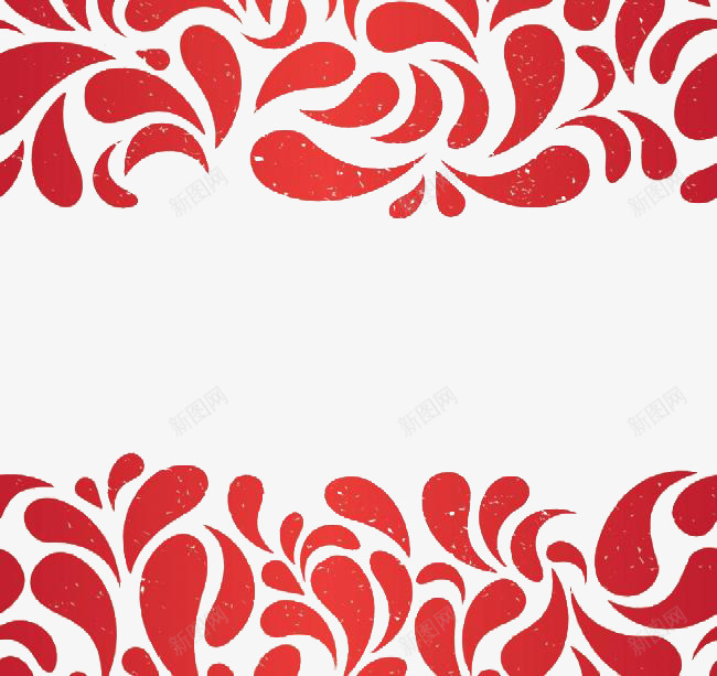 烟花装饰边框png免抠素材_新图网 https://ixintu.com 红色 纹理 花朵 菊花瓣