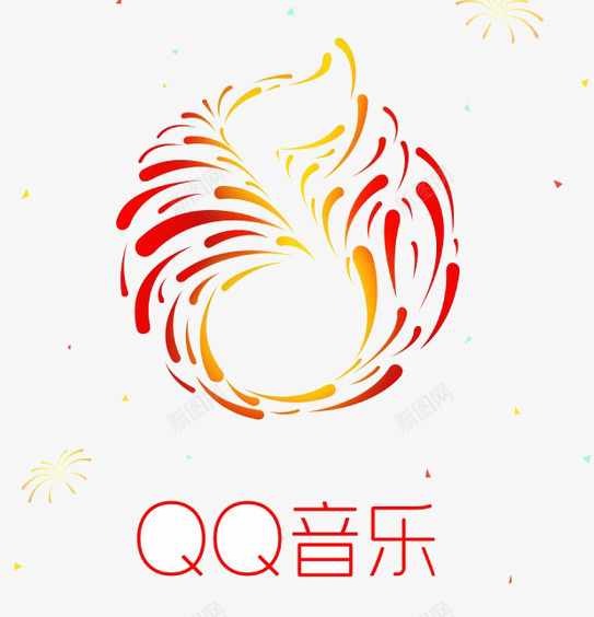 QQ音乐图标png_新图网 https://ixintu.com qq图标 红色 音乐图标 页面设计