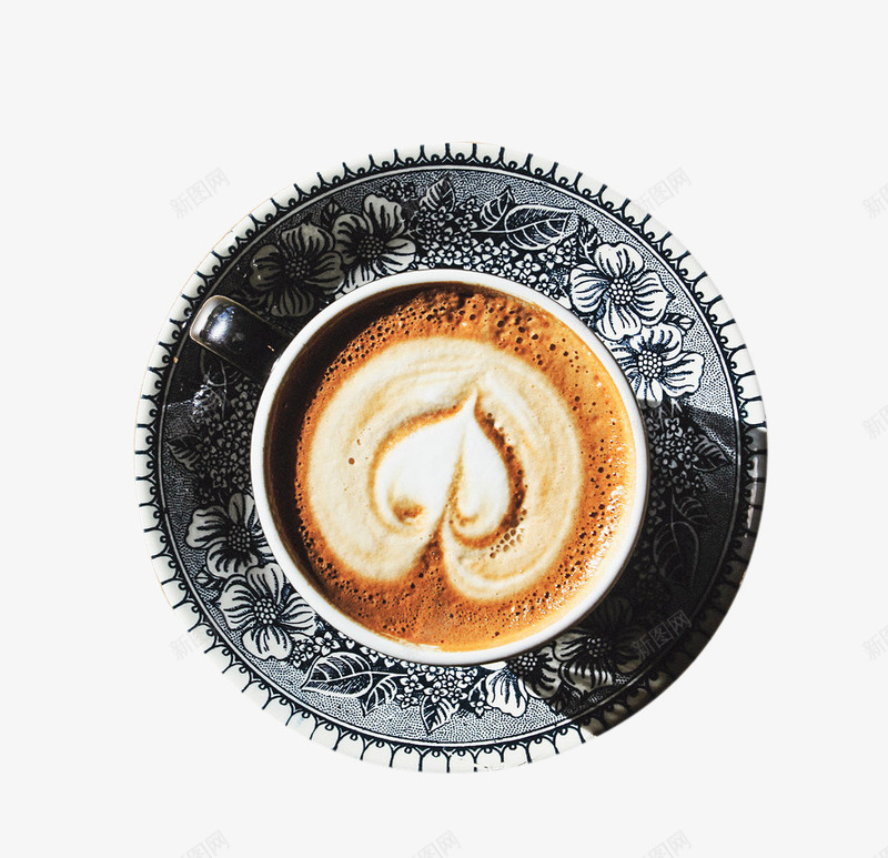 卡布奇诺咖啡png免抠素材_新图网 https://ixintu.com png图片素材 免费png 免费png元素 咖啡 爱心 盘子 高清免费png素材