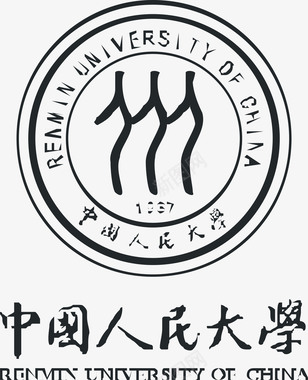 中国人民大学logo矢量图图标图标