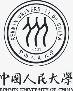 中国人民中国人民大学logo矢量图图标高清图片