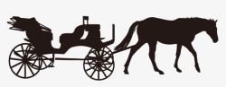 贵族车欧洲贵族华丽的马车图标高清图片