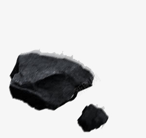 黑色石头png免抠素材_新图网 https://ixintu.com 矿石 铁矿石 降落 陨石