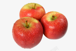 栖霞苹果三个红苹果高清图片