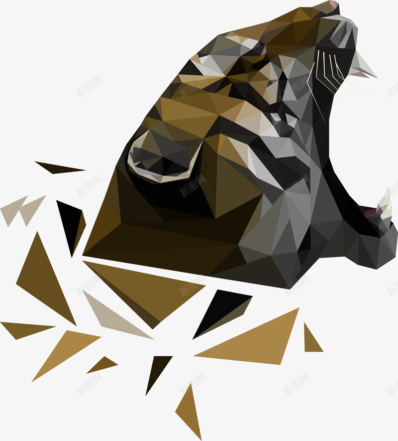 几何图形矢量图ai免抠素材_新图网 https://ixintu.com 几何图形 动物 抽象 矢量图