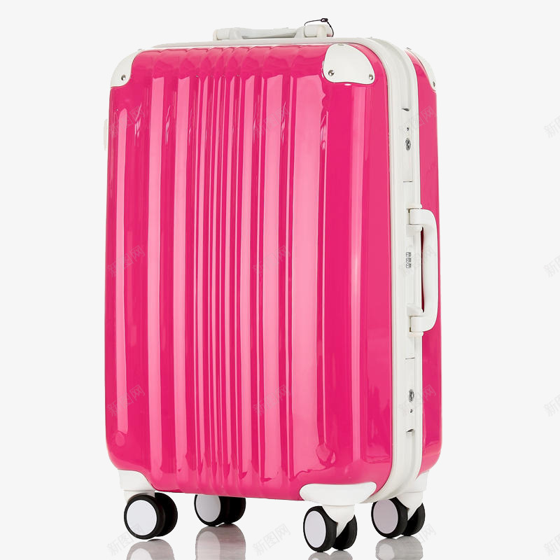 粉红色的箱子png免抠素材_新图网 https://ixintu.com PNG素材 产品实物 拉杆箱 旅行箱 粉红色