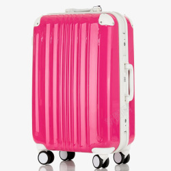 粉红色旅行箱粉红色的箱子高清图片