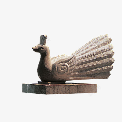 石头凤凰png免抠素材_新图网 https://ixintu.com 白色 资源共享 雕像 雕塑 鸟