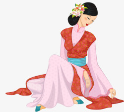 古代日本韩国女子素材