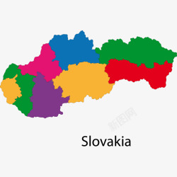 slovakia地图欧洲地图高清图片