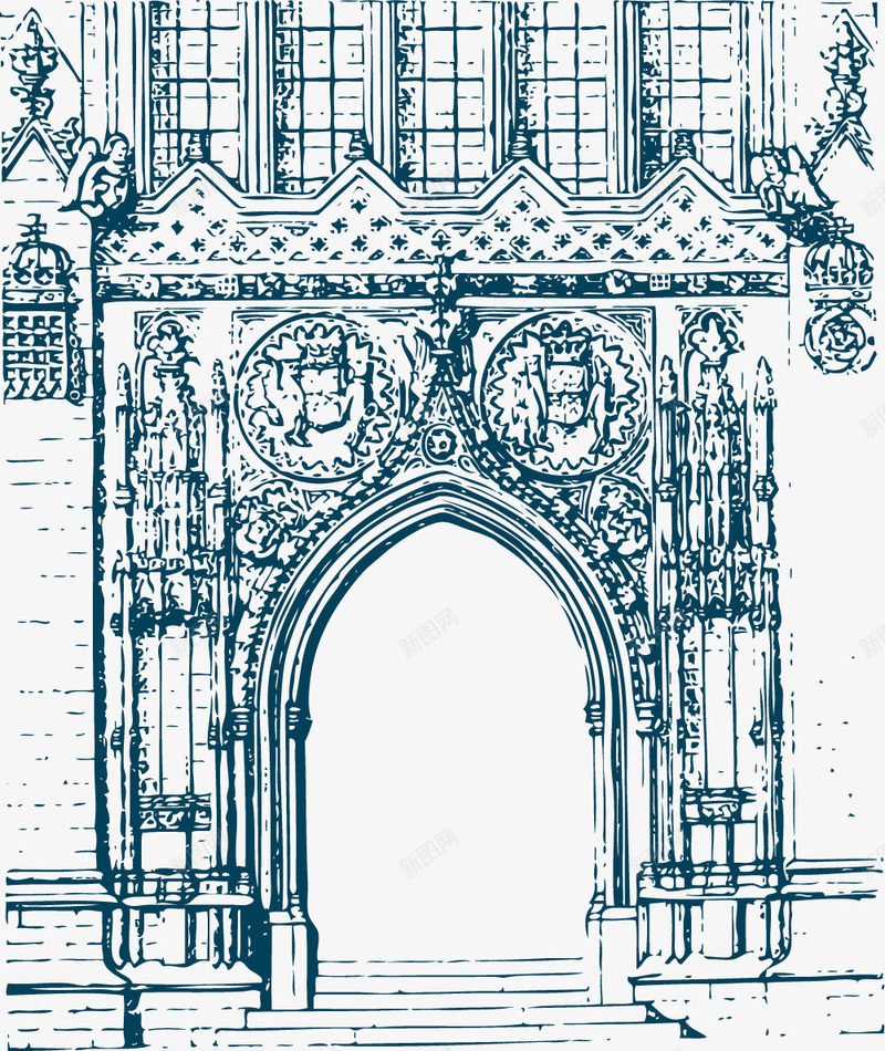 哥特拱门png免抠素材_新图网 https://ixintu.com 哥特 拱券 拱券石门 白色拱门 石头拱券 石拱 石拱门
