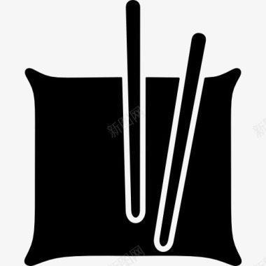 日本菜用筷子图标图标