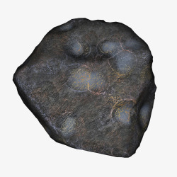 坠落的石头黑色陨石石块高清图片