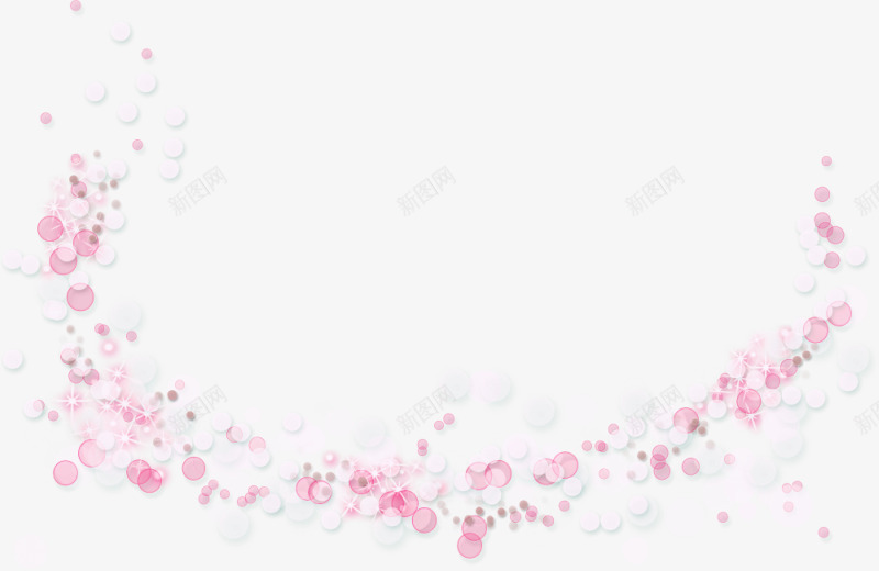粉红色气泡围绕心形png免抠素材_新图网 https://ixintu.com 粉红色 粉红色气泡围绕心形