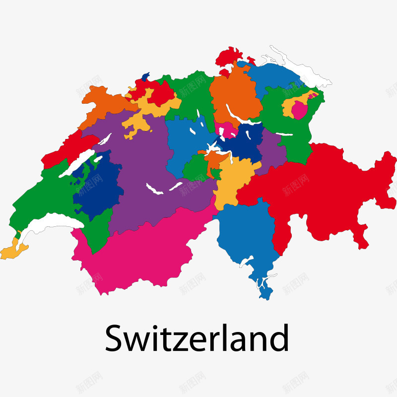 地图欧洲地图png免抠素材_新图网 https://ixintu.com Switzerland 国家 国家地图 地图 地图元素 平面 彩色 插画 欧洲地图