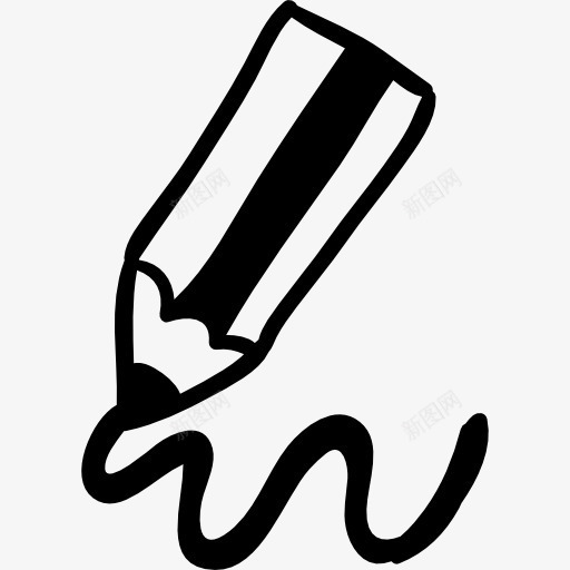 铅笔的书写工具图标png_新图网 https://ixintu.com 写作 工具 手绘 教育 编写 铅笔