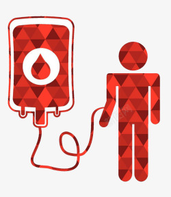 抽象献血献血抽象剪影高清图片